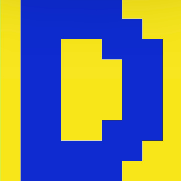 Personalized Letter Cube Art - Letter D