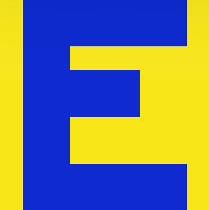 Personalized Letter Cube Art - Letter E