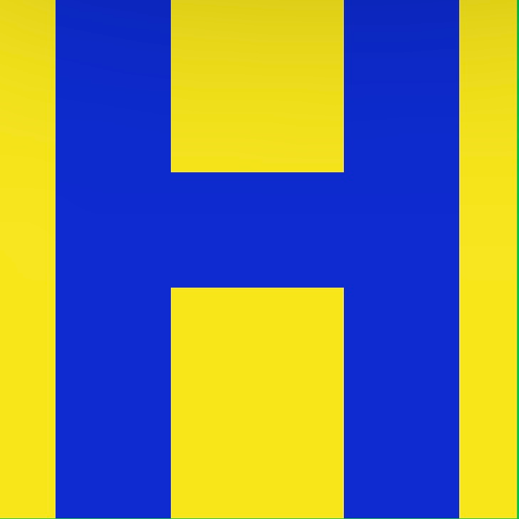 Personalized Letter Cube Art - Letter H