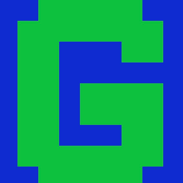 Personalized Letter Cube Art - Letter G