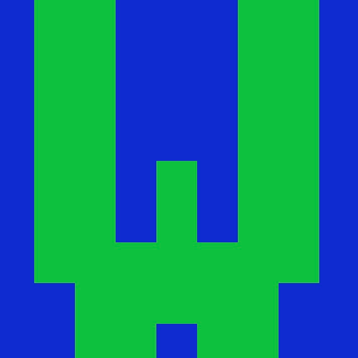 Personalized Letter Cube Art - Letter W