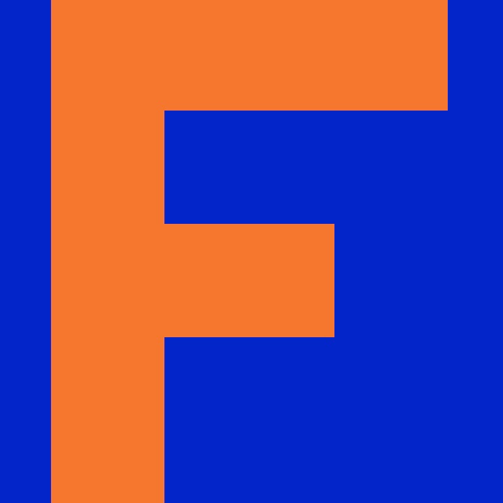 Personalized Letter Cube Art - Letter F