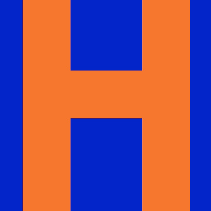 Personalized Letter Cube Art - Letter H