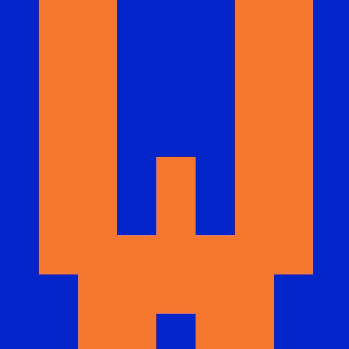 Personalized Letter Cube Art - Letter W