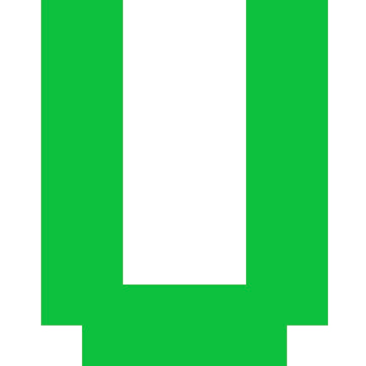 Personalized Letter Cube Art - Letter U