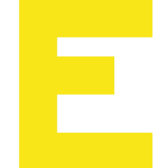 Personalized Letter Cube Art - Letter E