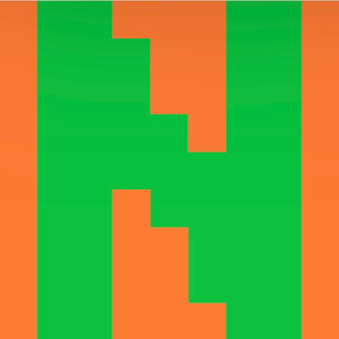 Personalized Letter Cube Art - Letter N