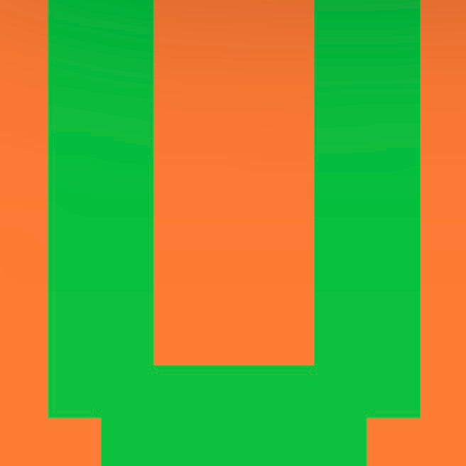 Personalized Letter Cube Art - Letter U