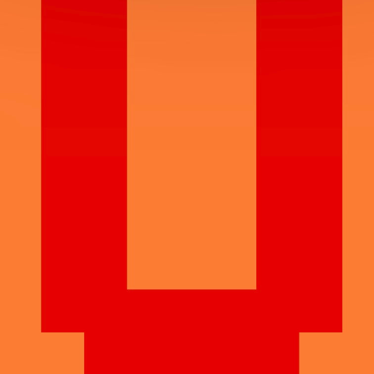 Personalized Letter Cube Art - Letter U