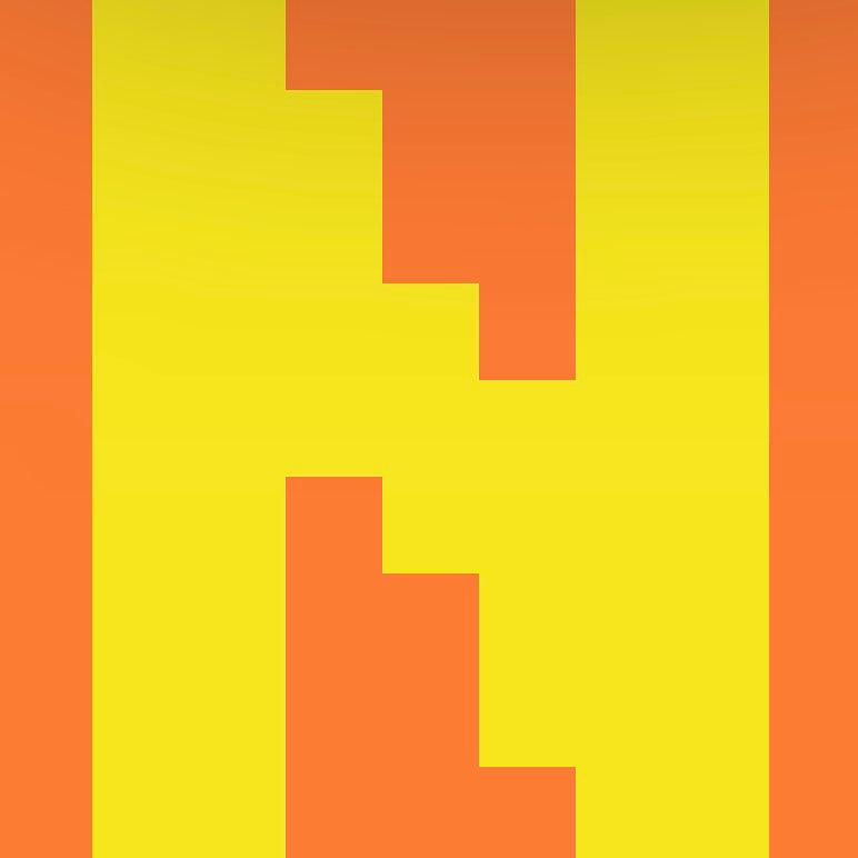 Personalized Letter Cube Art - Letter N