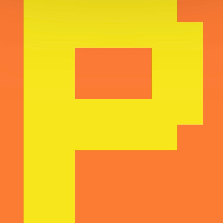Personalized Letter Cube Art - Letter P
