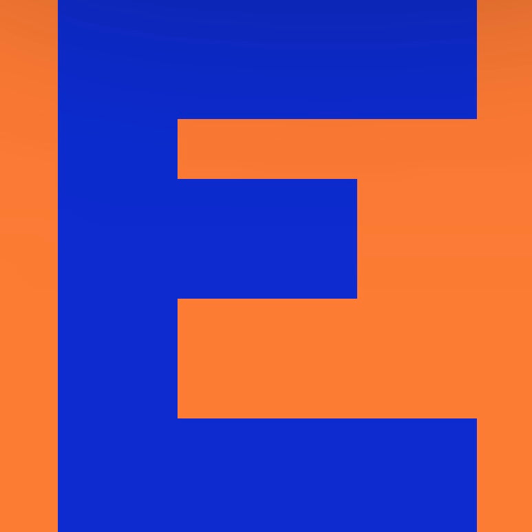 Personalized Letter Cube Art - Letter E