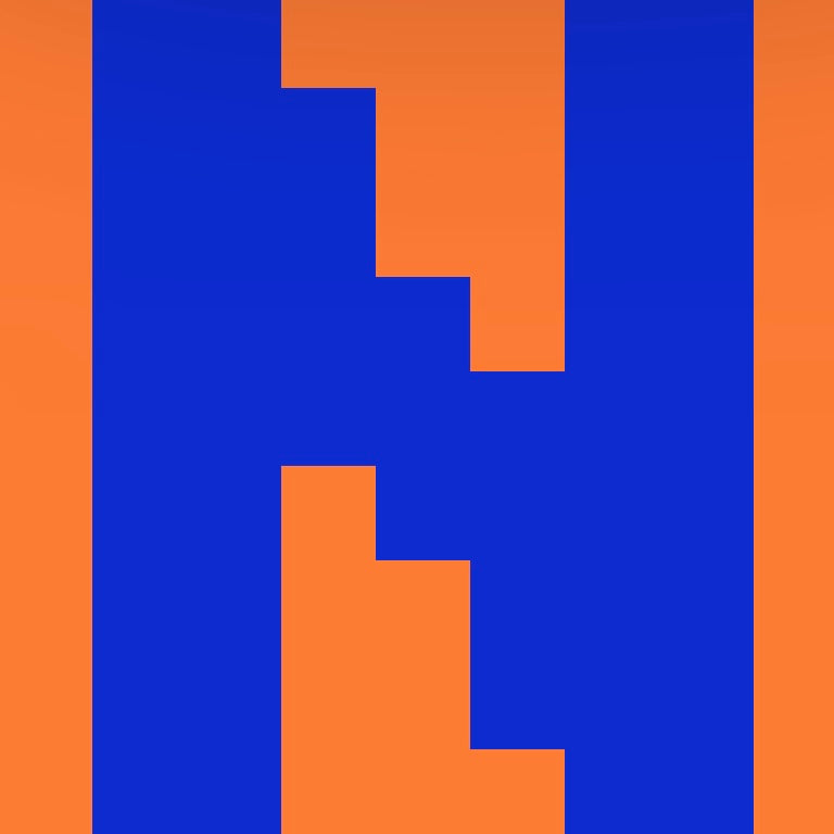 Personalized Letter Cube Art - Letter N