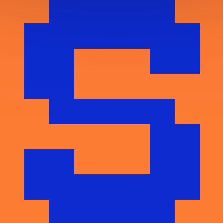 Personalized Letter Cube Art - Letter S