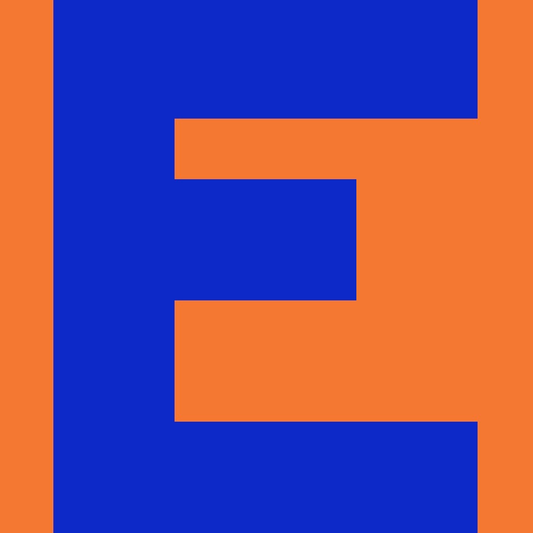 Personalized Letter Cube Art - Letter E