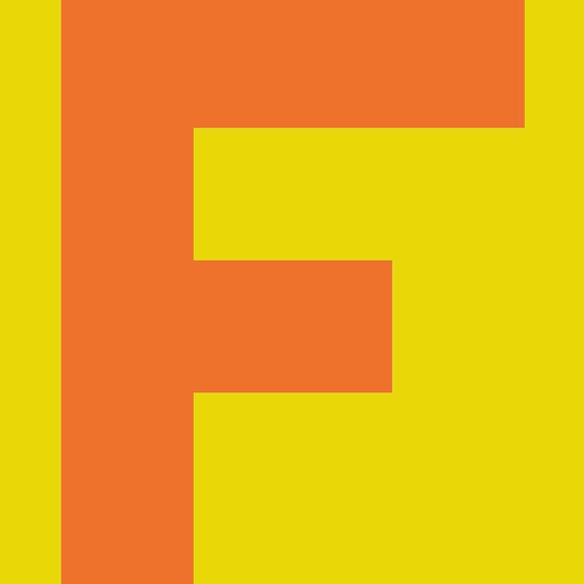 Personalized Letter Cube Art - Letter F