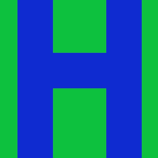 Personalized Letter Cube Art - Letter H