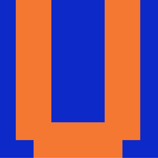 Personalized Letter Cube Art - Letter U