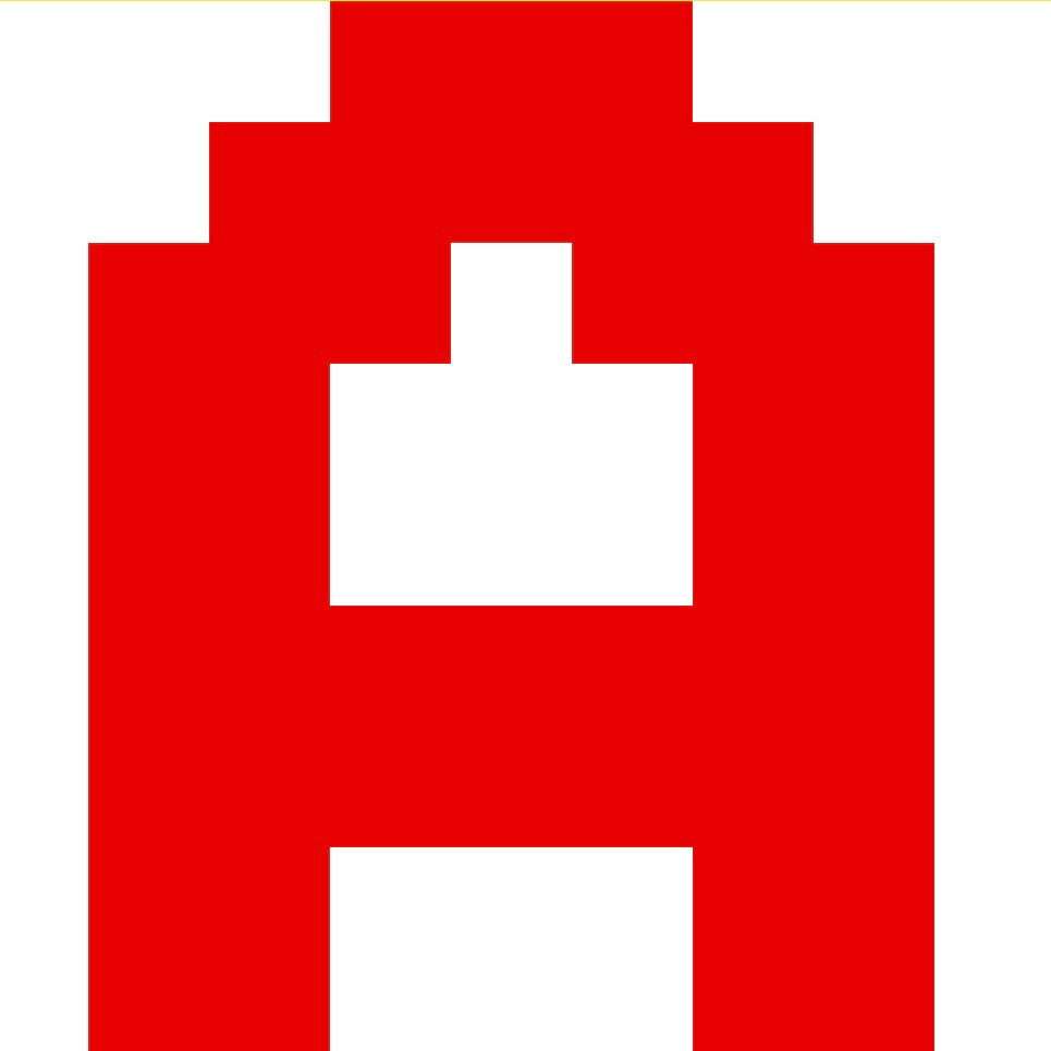 Personalized Letter Cube Art - Letter A