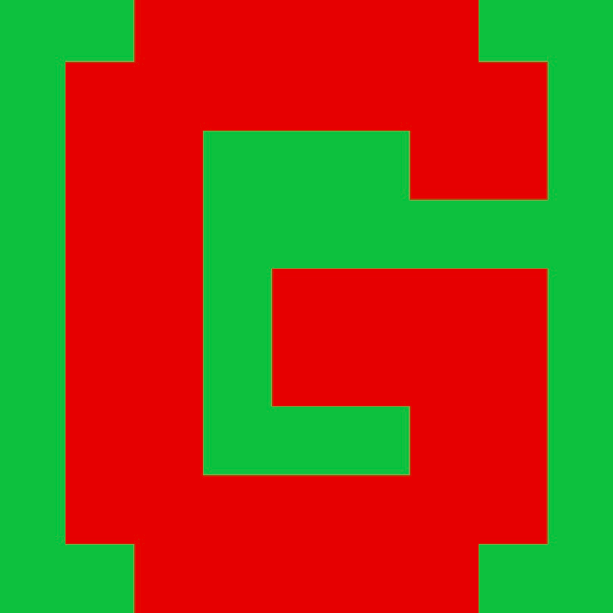 Personalized Letter Cube Art - Letter G