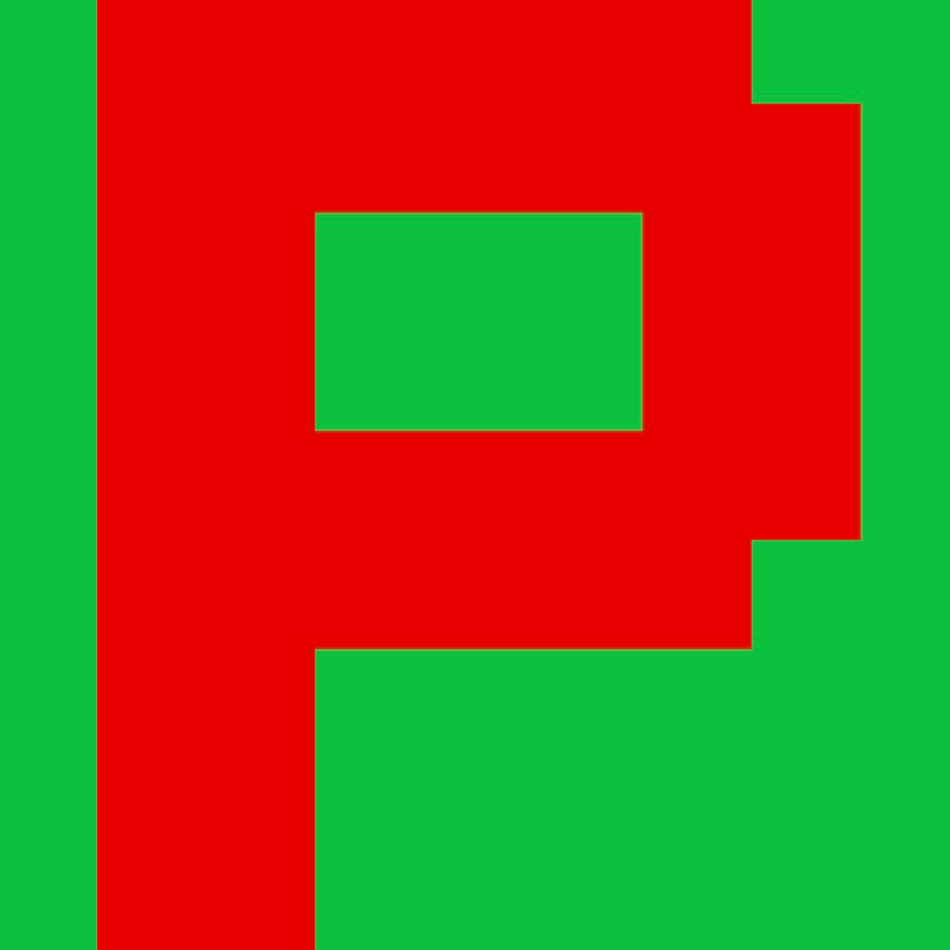 Personalized Letter Cube Art - Letter P