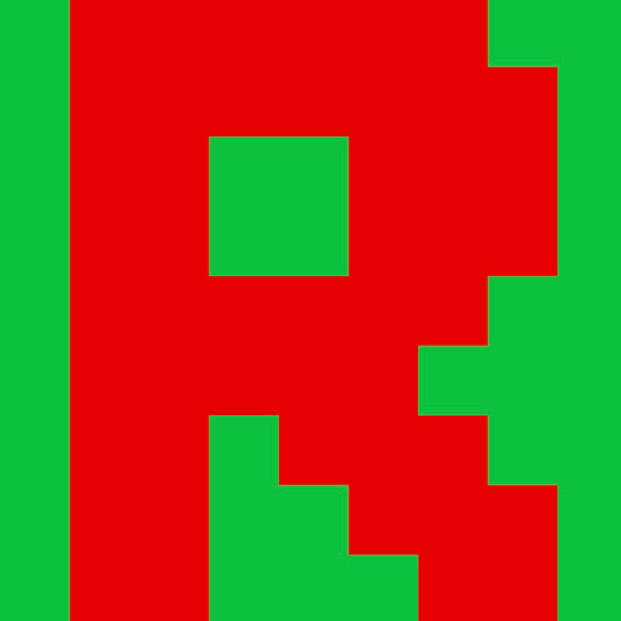 Personalized Letter Cube Art - Letter R