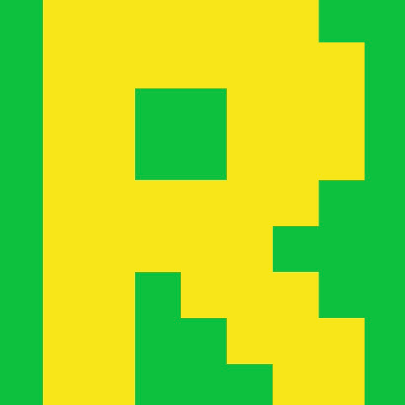 Personalized Letter Cube Art - Letter R