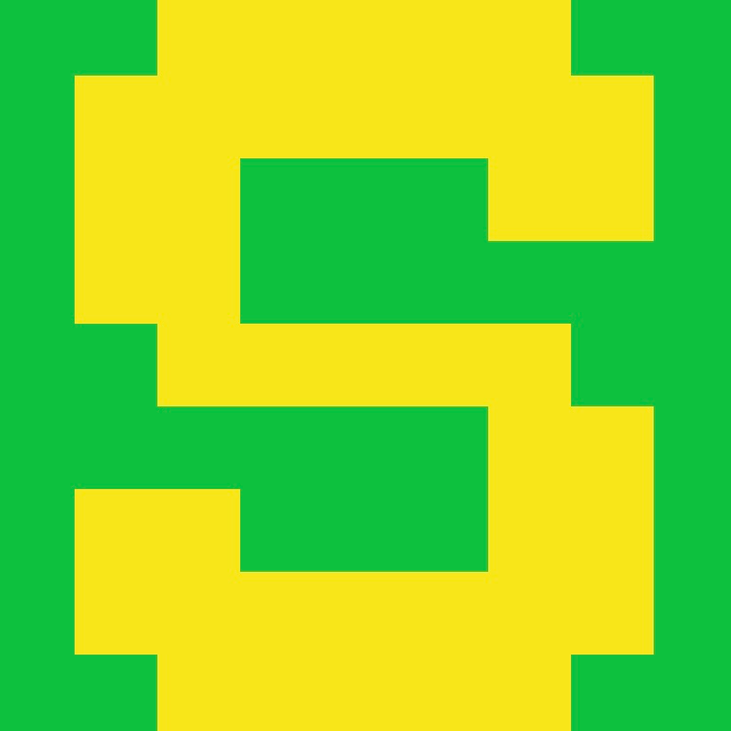 Personalized Letter Cube Art - Letter S
