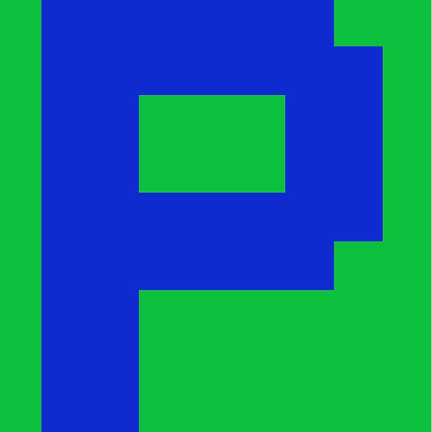 Personalized Letter Cube Art - Letter P