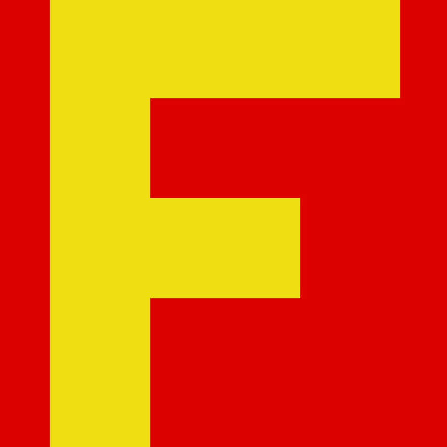 Personalized Letter Cube Art - Letter F