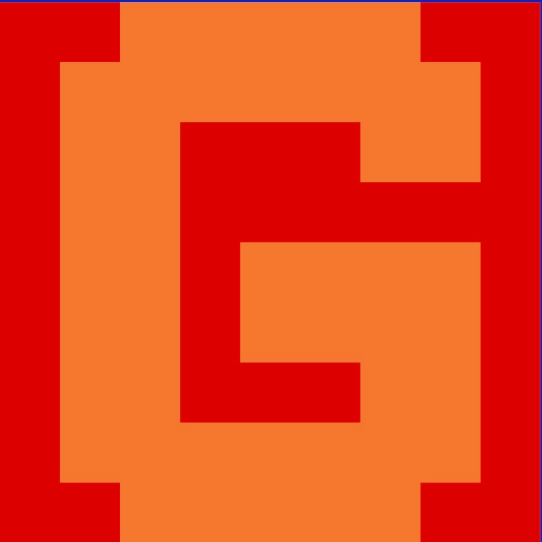 Personalized Letter Cube Art - Letter G