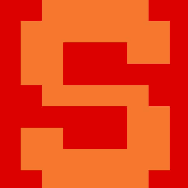 Personalized Letter Cube Art - Letter S