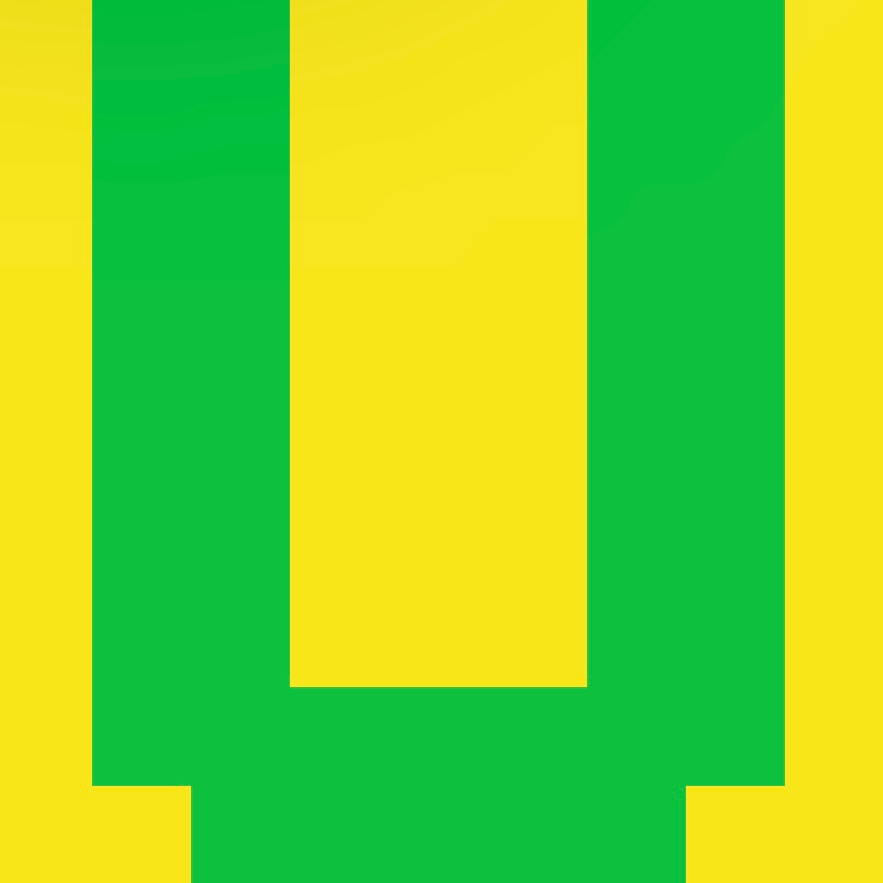 Personalized Letter Cube Art - Letter U