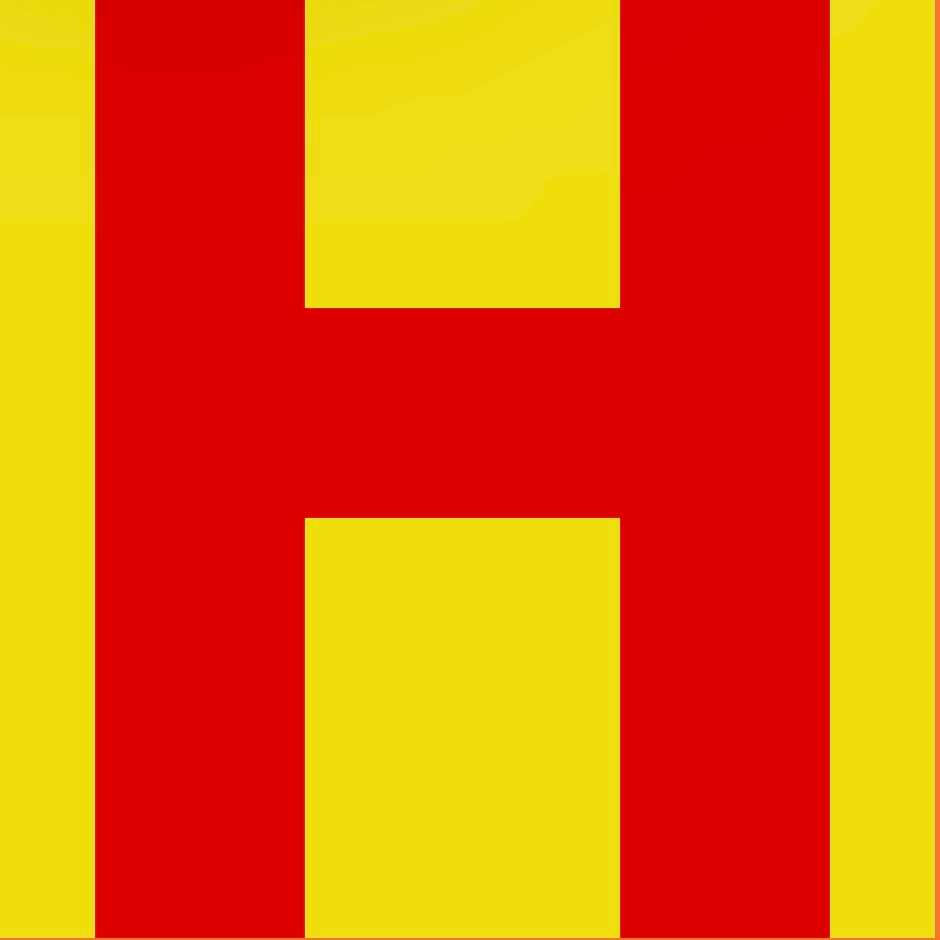 Personalized Letter Cube Art - Letter H