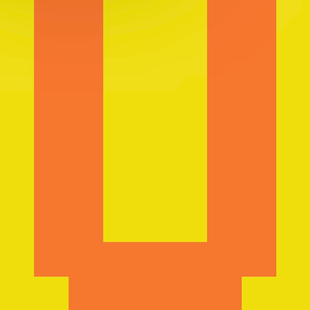 Personalized Letter Cube Art - Letter U