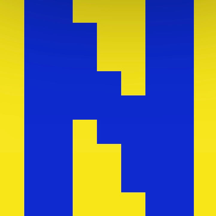Personalized Letter Cube Art - Letter N
