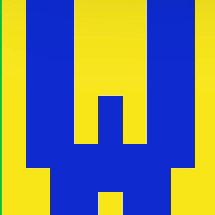 Personalized Letter Cube Art - Letter W